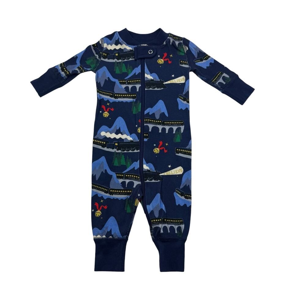 Hanna Andersson x The Polar Express Organic Zip Pajamas, 0/3m